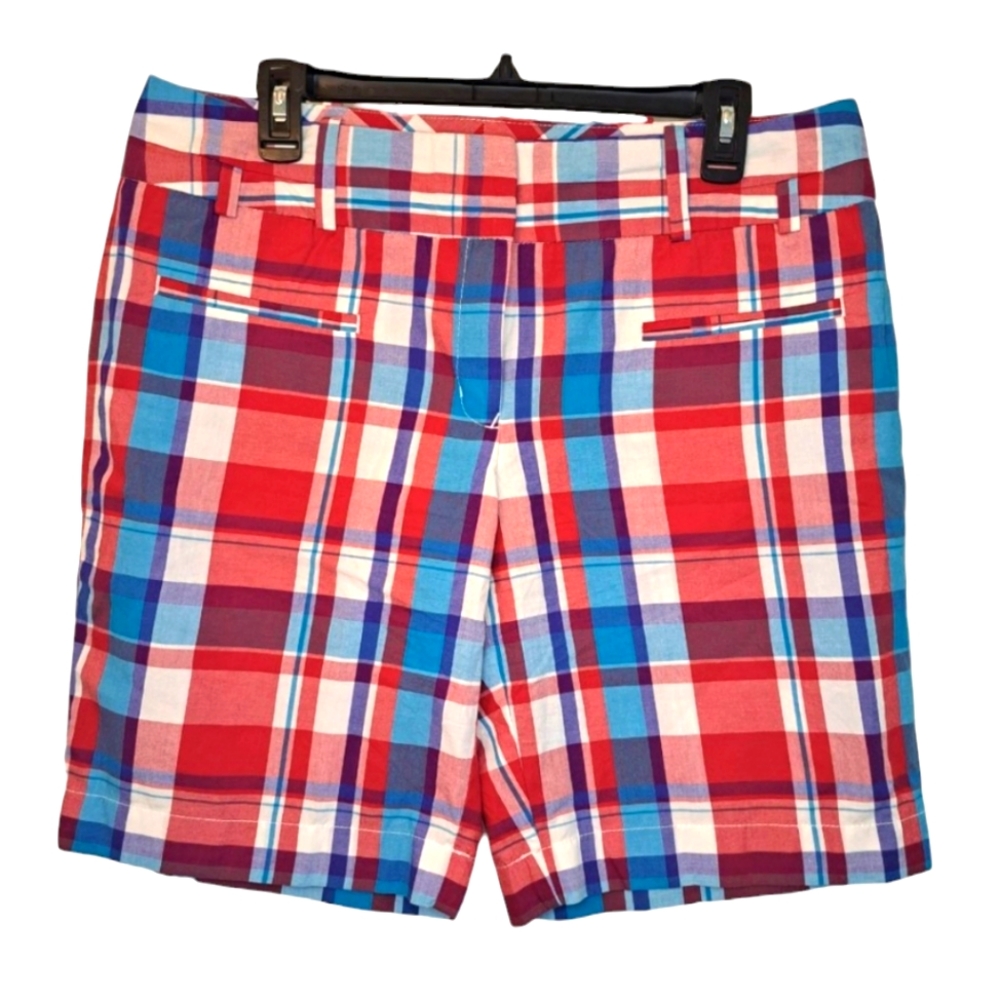 Tommy Hilfiger Lightweight Patriotic Plaid Shorts Size 12